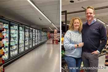 Stijn en Laure heropenen vernieuwde supermarkt in dorpskern