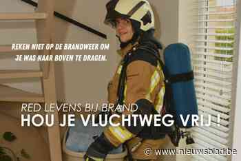 Brandweer lanceert ludieke campagne om vluchtplan in huis te promoten
