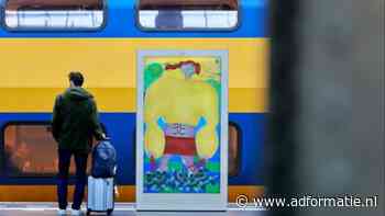 Geen reclame maar 'motion design' op outdoorschermen op stations
