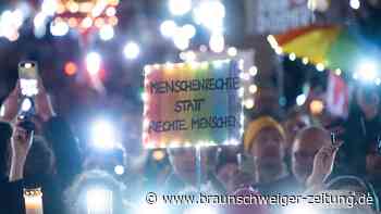 Wohngruppen der Lebenshilfe demonstrieren in Braunschweig