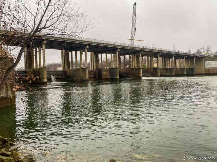 Temporary barrier added to Longhorn Dam to prevent further drop in lake level after gate failure