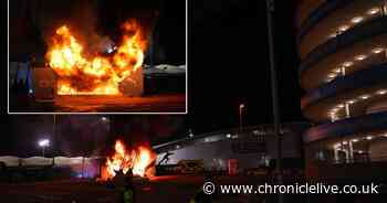 Man City's Etihad Stadium evacuated as fire breaks before Champions League clash