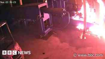 Recycling plant fire treated as arson