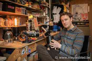 Borgerhoutse designer recycleert lege lachgasflessen en maakt er lampen van