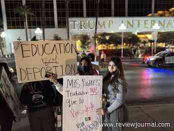 ‘Being an immigrant does not make you a criminal’: Protesters rally outside Trump hotel