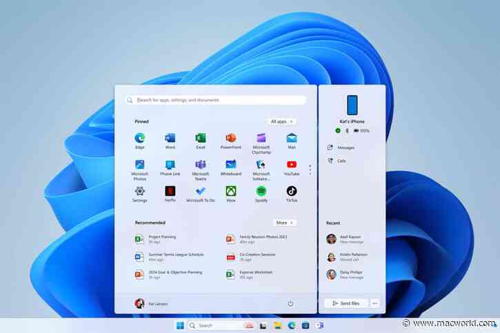 Windows 11 PCs will soon recognize iPhones in the Start menu