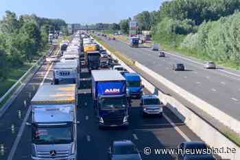Drie vrachtwagens betrokken bij ongeval op E403 ter hoogte van Wevelgem