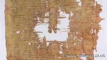 Ancient papyrus is deciphered after 1,900 YEARS: Mysterious scroll is the 'best-documented Roman court case from Judaea apart from the trial of Jesus'