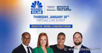 MSNBC Live To Co-Host and Stream Final DNC Leadership Forum (Updated)