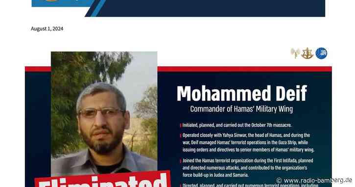 Hamas bestätigt erstmals Tod ihres Militärchefs