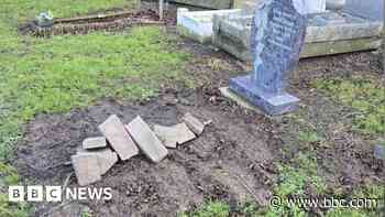 Graves damaged by drivers using cemetery as shortcut
