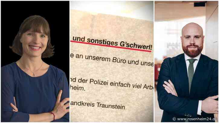 Zettel an Traunsteiner CSU-Bürotür: „Antifa und Gschwerl, gehts nach Hause“