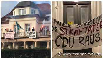 Protest-Eskalationen in Hannover und Hamburg: CDU-Balkon gestürmt und Farbbeutel geworfen