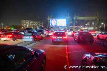 Spoor Oost in Borgerhout omgetoverd tot drive-in bioscoop