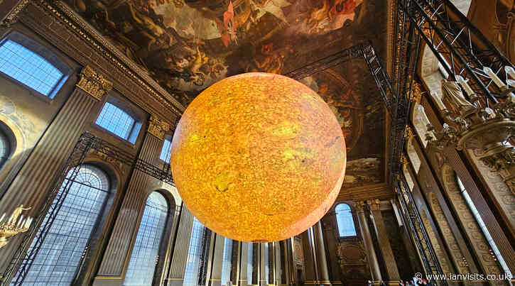 A giant Sun lands in Greenwich: Luke Jerram’s ‘Helios’ fills the Painted Hall