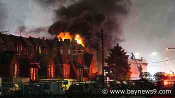 Plane with 6 aboard crashes in Philadelphia, setting homes ablaze and unleashing a fireball