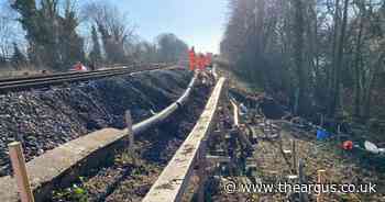 Repair to 'significant' landslip that disrupted train services begins