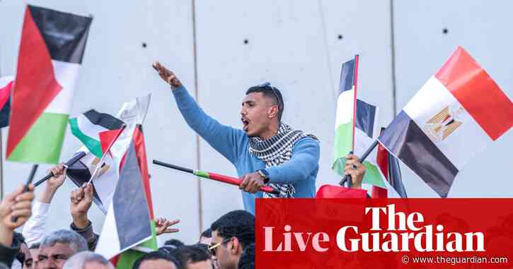 Middle East crisis: Protests at Rafah crossing following Trump proposal to move people from Gaza to Egypt and Jordan – as it happened