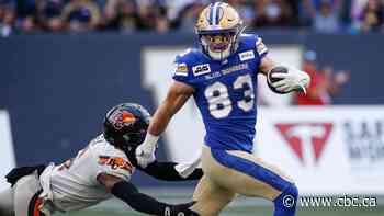 Star receiver Dalton Schoen signs 1-year extension with Winnipeg Blue Bombers