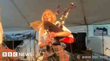 'I play bagpipe pop music - from Scotland to Times Square'