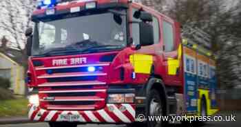 Electric scooter on fire in York garden after it began smoking while charging