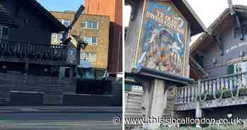 Lamp post removed from historic Finchley Road pub day after its closure