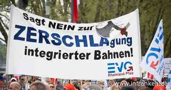 Gewerkschaft demonstriert gegen Pläne zur Bahn-Zerschlagung