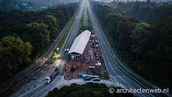 Houten fiets- en voetgangersbrug Vierarmenkruispun