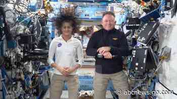 NASA's 2 stuck astronauts take their first spacewalk together