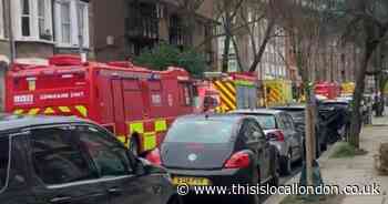 LIVE updates as 60 firefighters called to quiet West Hampstead road