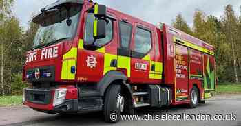 Firefighters tackle Carshalton field blaze as '20 hay bales' alight