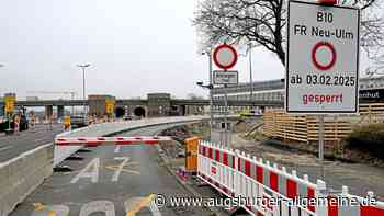 Blaubeurer-Tor-Ring wird zur Stau-Falle: B10-Auffahrt nach Neu-Ulm gesperrt