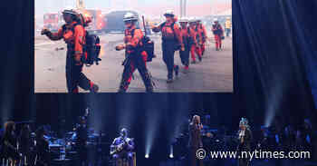 California Wildfires Relief Efforts Are Woven Into the Ceremony