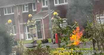Flames erupt from underground after fire breaks out in Hengrove