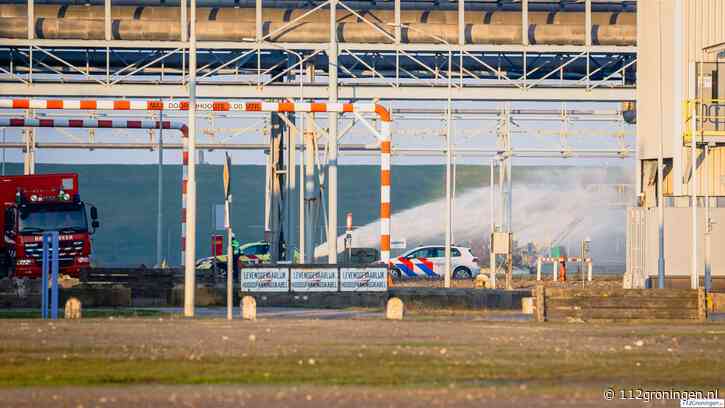 Chloorlekkage op het Chemiepark in Farmsum (video)