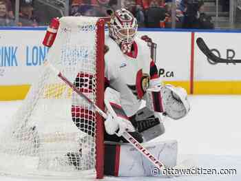Ottawa Senators goalie Linus Ullmark ready, but won't start vs. Nashville Predators