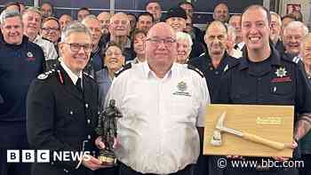 Last drill for longest-serving firefighter