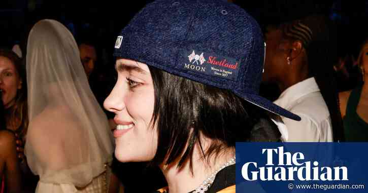 Over the moon: Billie Eilish sports 188-year-old Yorkshire wool brand at Grammys