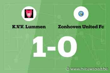 Zonhoven Utd. B lijdt een 1-0 nederlaag uit tegen Lummen