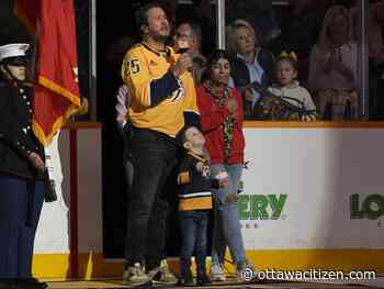 Ottawa Senators hear boos during O Canada in Nashville