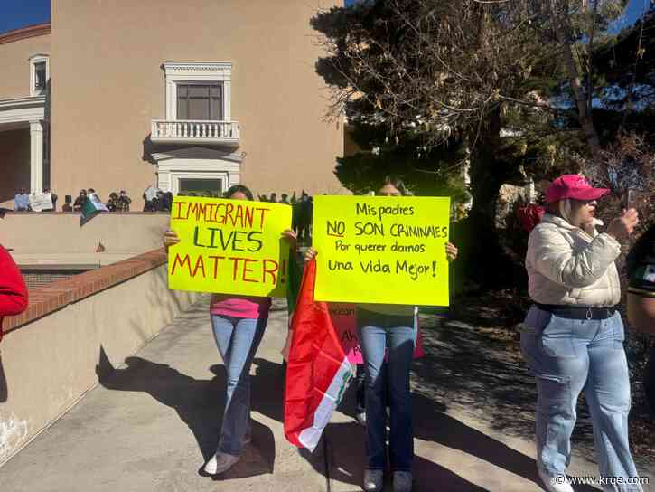 Lawmakers speak on national immigration debate as immigration groups hold rally in Santa Fe