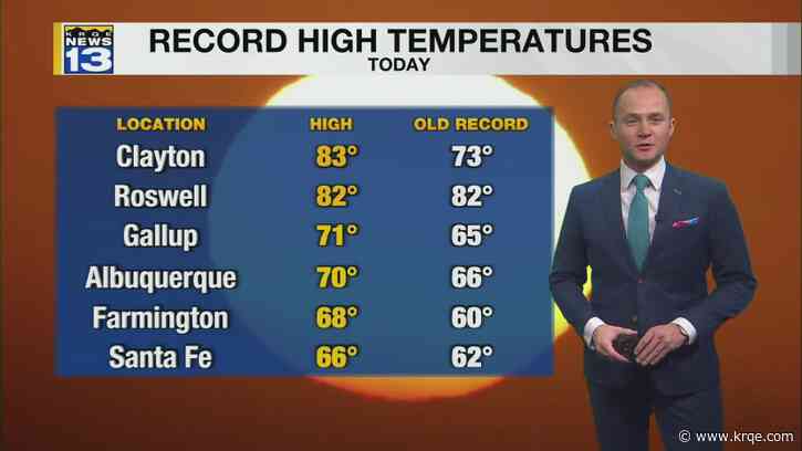 Spring-like, record breaking temperatures continue this week