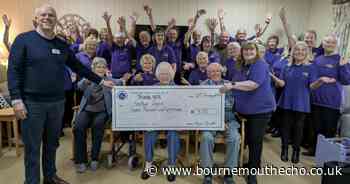 Singing group receives £750 donation from care provider