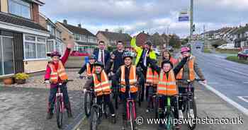 Minister for local transport Simon Lightwood visits Ipswich