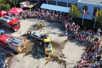 Brandweerkazerne Wommelgem decor voor ‘Pompier word je hier’-dag