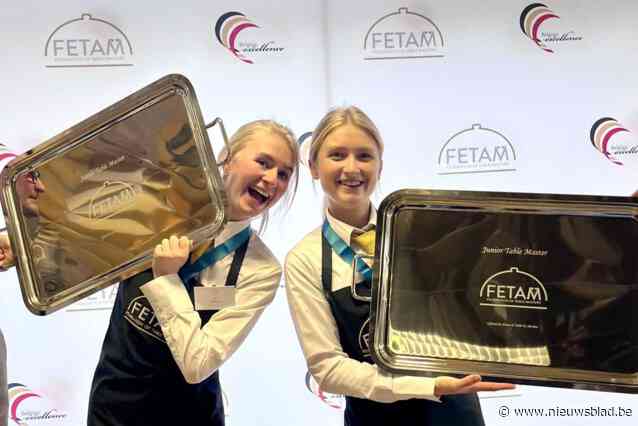 Elena en Olivia van Ter Groene Poorte winnen Junior Table Master