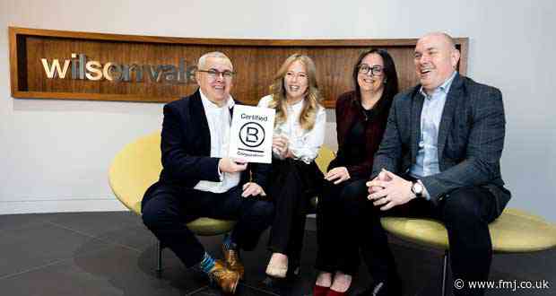 Wilson Vale achieves B Corp status