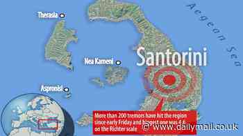 Is Santorini's volcano about to erupt? Scientists issue chilling warning as the holiday hotspot is hit by hundreds of earthquake tremors