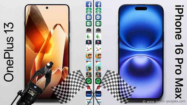 Speed Test: OnePlus 13 vs. iPhone 16 Pro Max