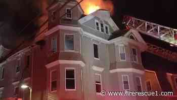 Boston firefighters battle 3-alarm blaze in frigid conditions